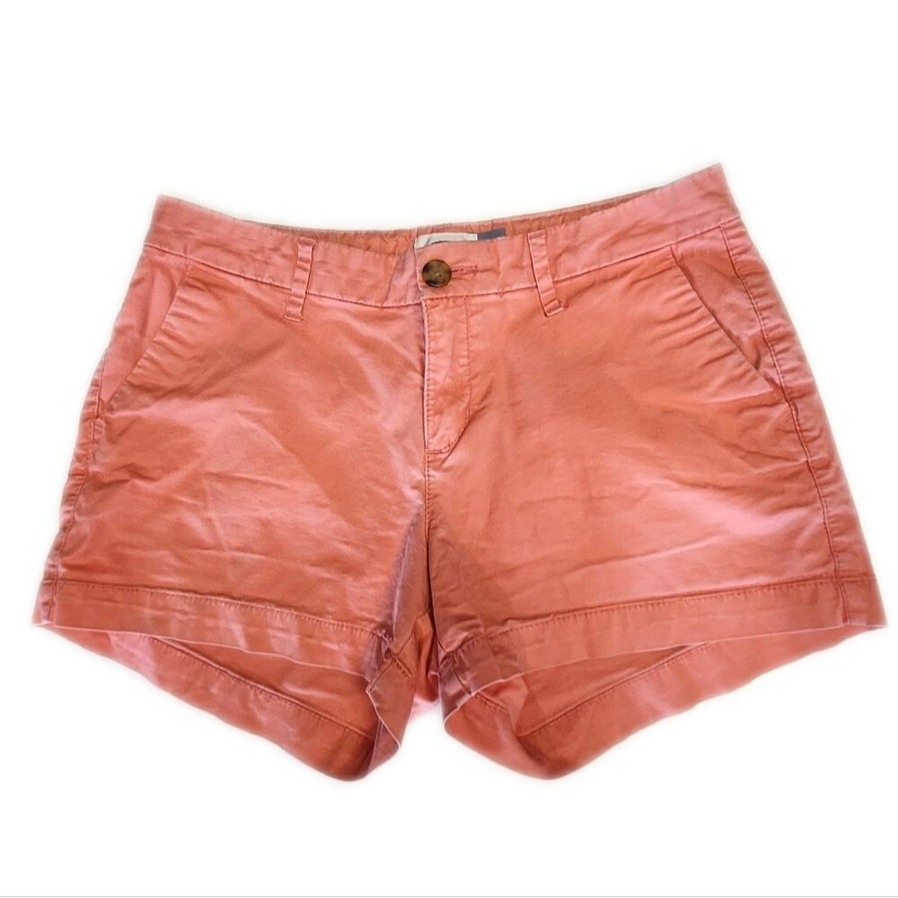 5/$55 Old Navy Mid Rise Peach/Pink 97% Cotton Shorts, 2